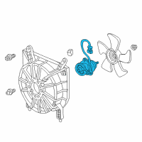 OEM 2008 Honda S2000 Motor, Cooling Fan Diagram - 19030-PCX-003