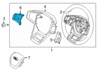 OEM 2022 Ford Bronco SWITCH ASY - CONTROL Diagram - M2DZ-9C888-AA