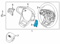 OEM 2021 Ford Bronco SWITCH ASY - CONTROL Diagram - M2DZ-9C888-DA