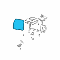 OEM Mercury Weatherstrip Diagram - 8L2Z-78404A06-A