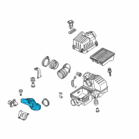 OEM 2012 Honda Insight Tube, Air Inlet Diagram - 17243-RBJ-000