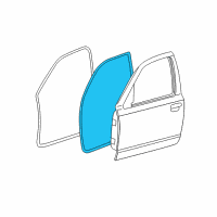 OEM 2004 Mercury Marauder Weatherstrip Diagram - XW7Z-5420531-AA