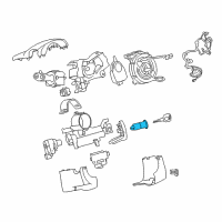 OEM 2009 Saturn Outlook Ignition Cylinder Diagram - 15871577