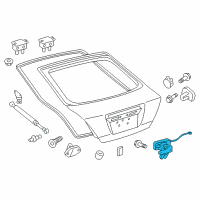 OEM 2012 Scion tC Lock Assembly Diagram - 69350-21121