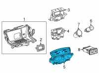 OEM Toyota Seat Heat Switch Diagram - 84752-48060