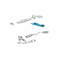 OEM 2001 Saturn L300 Exhaust Bracket Diagram - 21992039