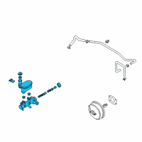 OEM Nissan Cylinder Brake Master Diagram - 46010-7Y005