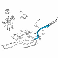 OEM 2019 Lexus ES350 Band Sub-Assembly, Fuel Diagram - 77602-06180