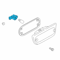 OEM 2015 Nissan NV200 High Mounting Stop Lamp Socket Assembly Diagram - 26260-3LM0A