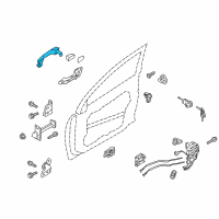 OEM 2015 Kia Optima Door Outside Handle Assembly Diagram - 826512T021