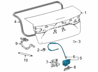 OEM 2019 Toyota Mirai Lock Diagram - 64600-62020