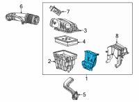 OEM 2022 Jeep Gladiator Air-Engine Diagram - 68293159AE