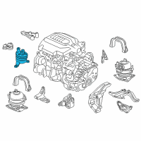OEM 2017 Honda Ridgeline Rubber Assembly, Engine Diagram - 50820-TZ5-A02