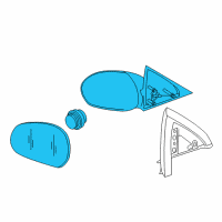 OEM 2010 Ford Escape Mirror Outside Diagram - 8L8Z-17682-CA