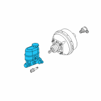 OEM 1998 Oldsmobile Silhouette Master Cylinder Diagram - 18023761