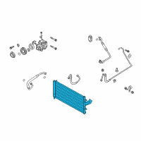 OEM 2010 Hyundai Genesis Coupe Condenser Assembly-Cooler Diagram - 97606-2M100