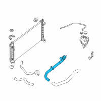 OEM 2017 Nissan Altima Hose-Radiator, Upper Diagram - 21501-3TA0A