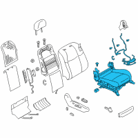 OEM 2012 Infiniti M37 Cushion Assembly - Front Seat Diagram - 87300-1MA0A