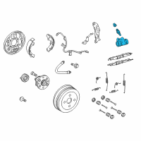 OEM 2016 Toyota Yaris Wheel Cylinder Diagram - 47550-20211