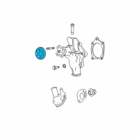 OEM 2001 Jeep Wrangler Pulley-Water Pump Diagram - 4854032