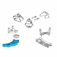 OEM 2021 Dodge Challenger CROSSMEMBER-Transmission Diagram - 5180304AA