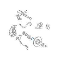 OEM Toyota Tacoma Wheel Bearing Snap Ring Diagram - 90521-A0001