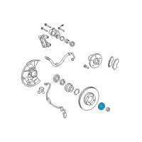 OEM 2012 Toyota Tacoma Front Wheel Bearing Diagram - 90366-A0001