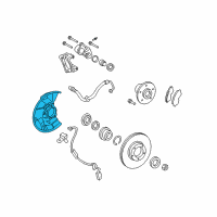 OEM Toyota Tacoma Splash Shield Diagram - 47781-04030
