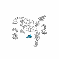 OEM 2006 Acura TSX Rubber, Front Transmission Mounting (Lower) Diagram - 50850-SEA-A00