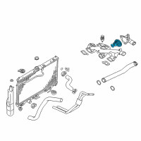 OEM 1995 Chrysler Sebring THERMOSTA Diagram - MD194988