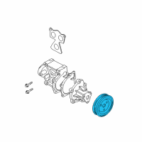 OEM 2015 Hyundai Santa Fe Sport Pulley-Water Pump Diagram - 25129-2G400