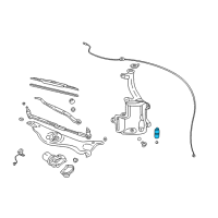 OEM 2003 Chevrolet SSR Pump Kit, Windshield Washer W/ Seal Diagram - 12487643