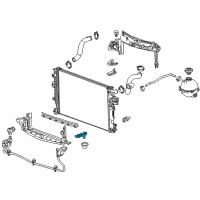 OEM Chevrolet Malibu Radiator Lower Bracket Diagram - 23336340