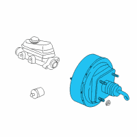 OEM 1999 Dodge Dakota Brake Booster Diagram - 5003132AB