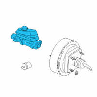 OEM 2006 Jeep Wrangler Brake Mastr Cylinder Diagram - 4798157
