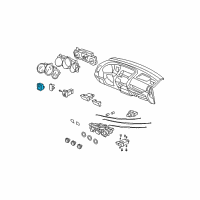 OEM 2006 Honda CR-V Switch Assembly, Remote Control Mirror (Graphite Black) Diagram - 35190-S9A-J01ZA