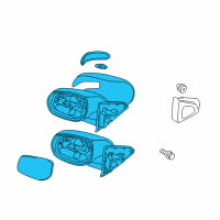 OEM 2013 Kia Forte Koup Outside Rear View Mirror Assembly, Right Diagram - 876061M005