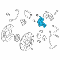 OEM 2017 BMW M6 Gran Coupe Calliper Carrier Right Diagram - 34-21-7-848-316