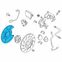 OEM 2015 BMW M6 Protection Plate Left Diagram - 34-21-2-284-433