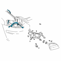 OEM Chevrolet Venture Harness Asm-Fwd Lamp Wiring Diagram - 12161280