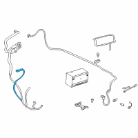 OEM 2005 Cadillac DeVille Cable Asm, Engine Ground(11"Long) Diagram - 12157262