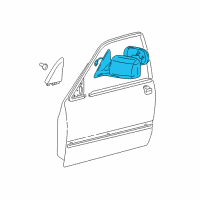 OEM 2000 Toyota Camry Mirror Assembly Diagram - 87940-33230-A0