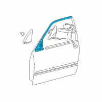 OEM 1999 Toyota Camry Window Molding Diagram - 75072-33030