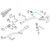 OEM 2015 BMW X3 Bracket, Rear Silencer Right Diagram - 18-30-8-509-666