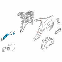 OEM 2015 Kia Cadenza Opener Assembly-Fuel Filler Diagram - 815903R010