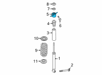 OEM 2022 Hyundai Elantra INSULATOR-STRUT Diagram - 55310-AA000