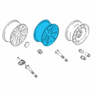 OEM 2019 Ford Expedition Wheel, Alloy Diagram - JL1Z-1007-F