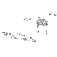 OEM 2013 Honda Ridgeline Stopper A, RR. Differential Mounting Diagram - 50713-S3V-A01