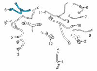 OEM 2022 BMW X5 HOSE ELECTRIC COOLANT PUMP Diagram - 17-12-8-071-763