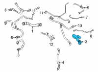 OEM 2022 BMW X6 HOSE RADIATOR-WATER PUMP Diagram - 17-12-8-089-678